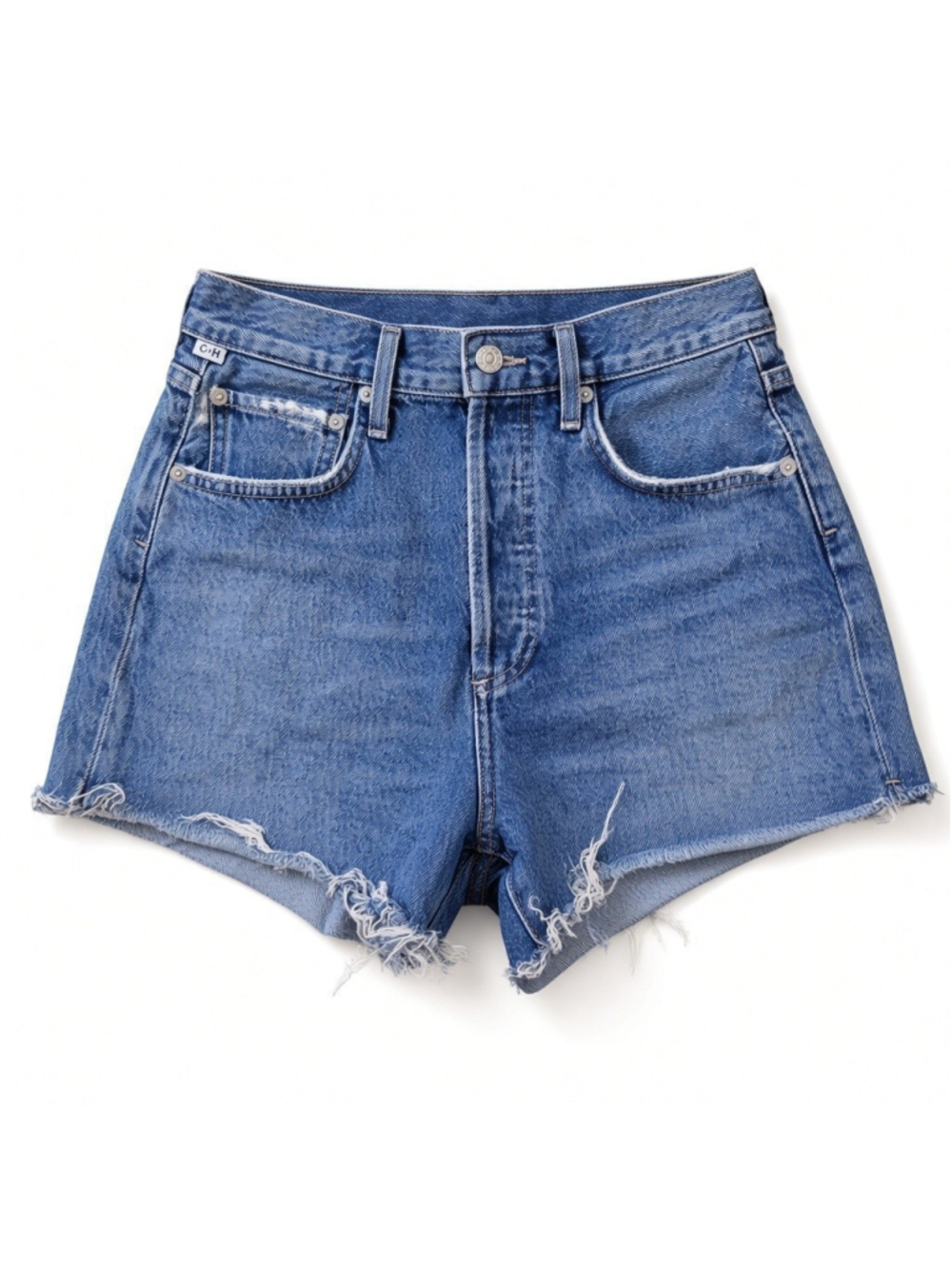 Citizens of Humanity Marlow Women's Cut-Off Blue Denim Shorts 25 Inseam 3